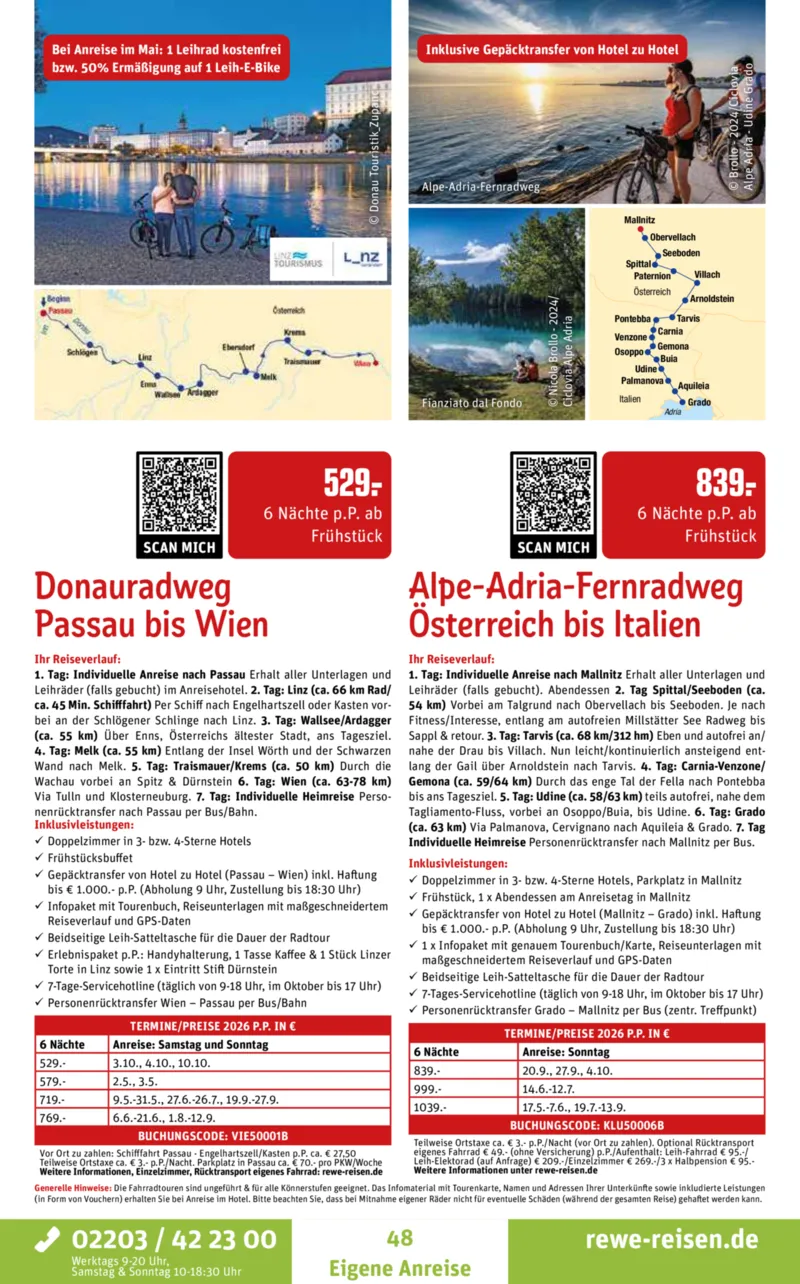 REWE Reisen Prospekt vom 27.10.2025, Seite 48