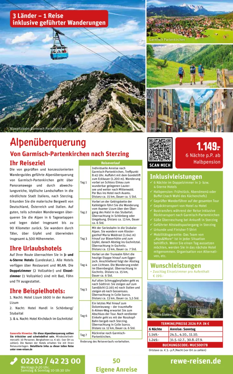 REWE Reisen Prospekt vom 27.10.2025, Seite 50