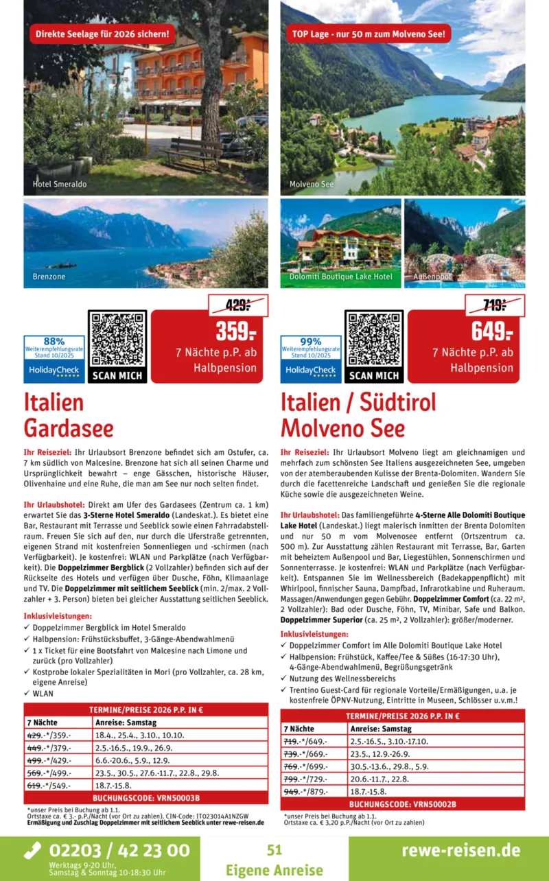 REWE Reisen Prospekt vom 27.10.2025, Seite 51