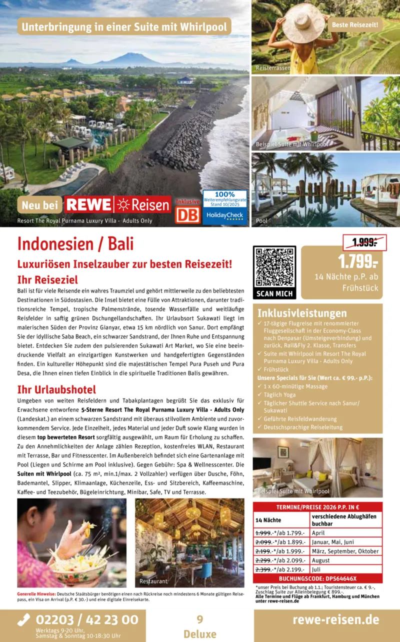 REWE Reisen Prospekt vom 27.10.2025, Seite 9
