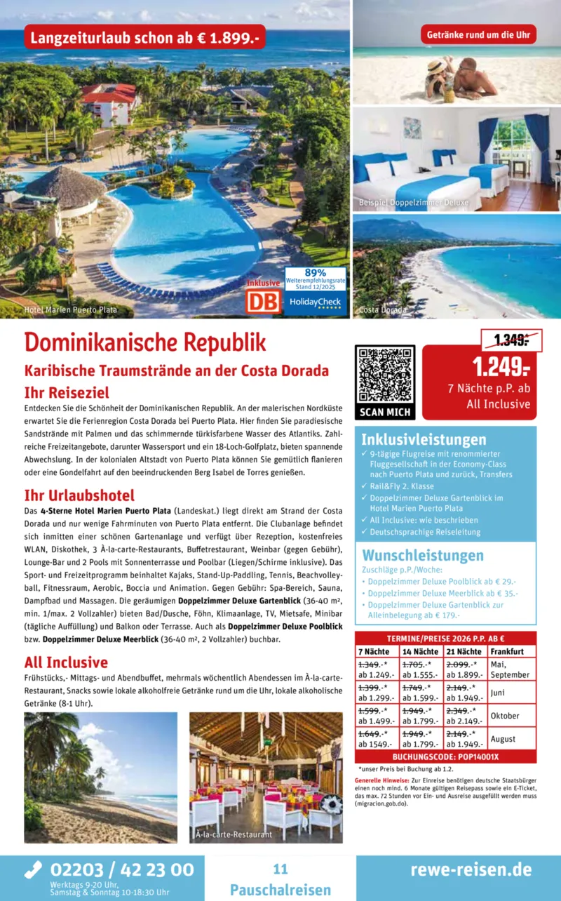 REWE Reisen Prospekt vom 27.12.2025, Seite 11