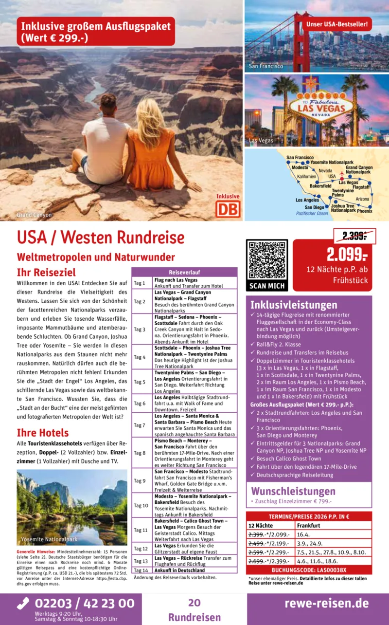 REWE Reisen Prospekt vom 27.12.2025, Seite 20