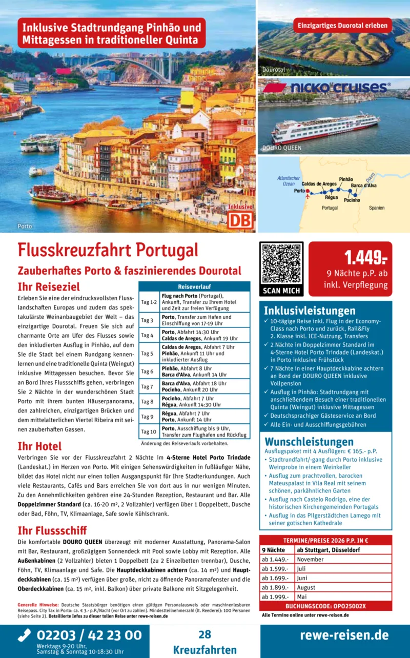 REWE Reisen Prospekt vom 27.12.2025, Seite 28