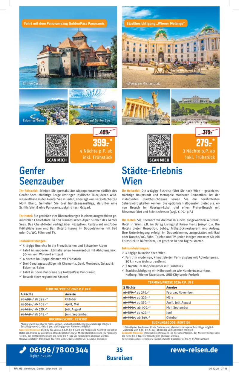 REWE Reisen Prospekt vom 27.12.2025, Seite 35