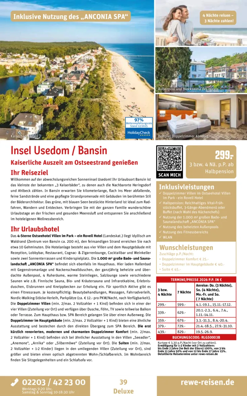 REWE Reisen Prospekt vom 27.12.2025, Seite 39