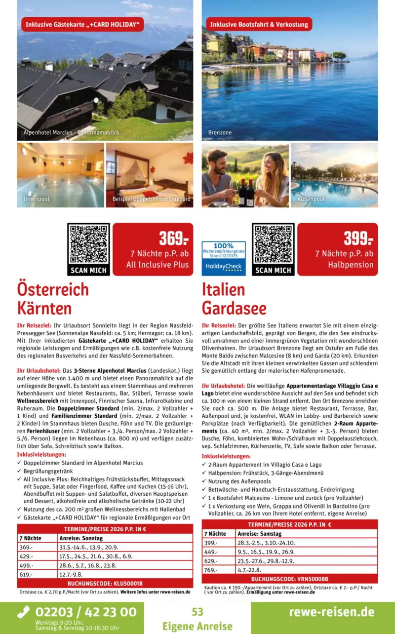 REWE Reisen Prospekt vom 27.12.2025, Seite 53