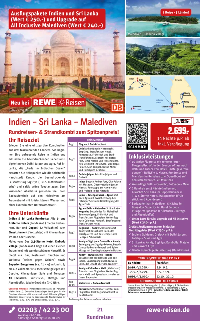 REWE Reisen Prospekt vom 01.02.2026, Seite 21