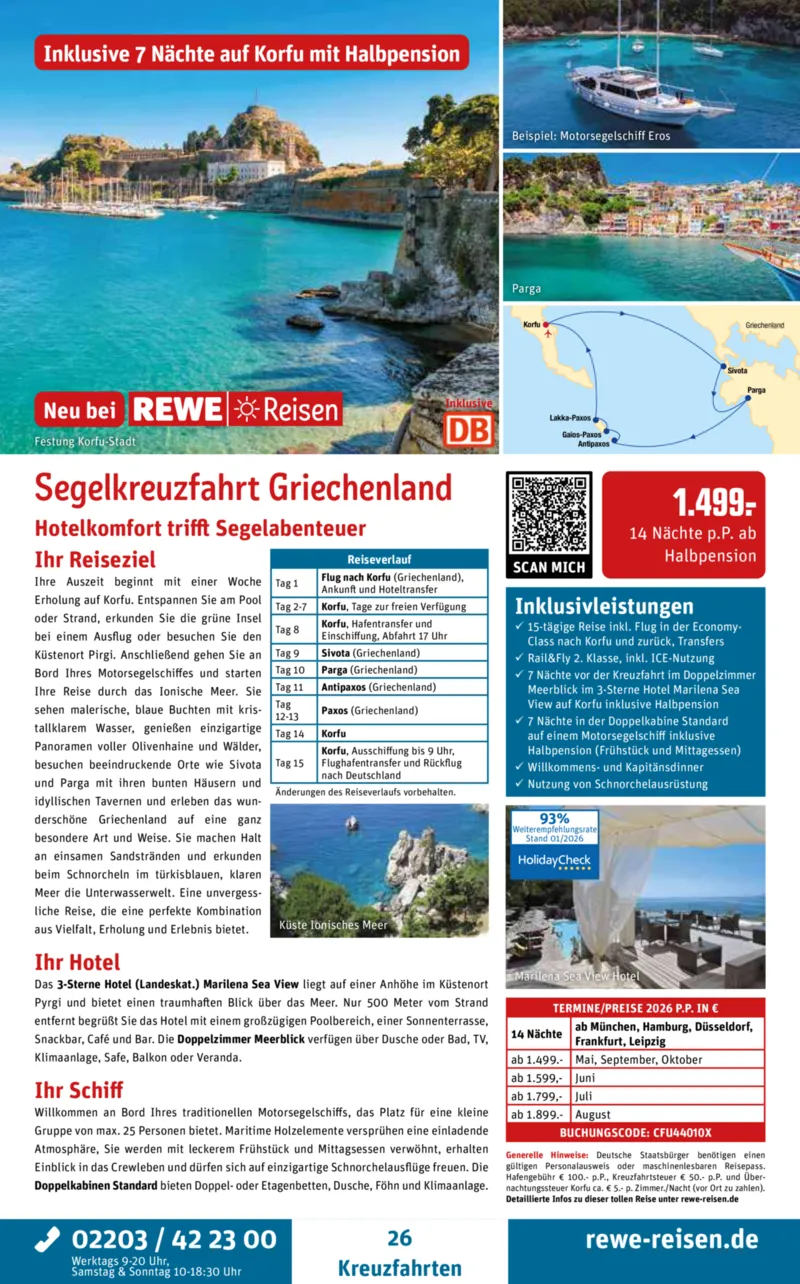 REWE Reisen Prospekt vom 01.02.2026, Seite 26
