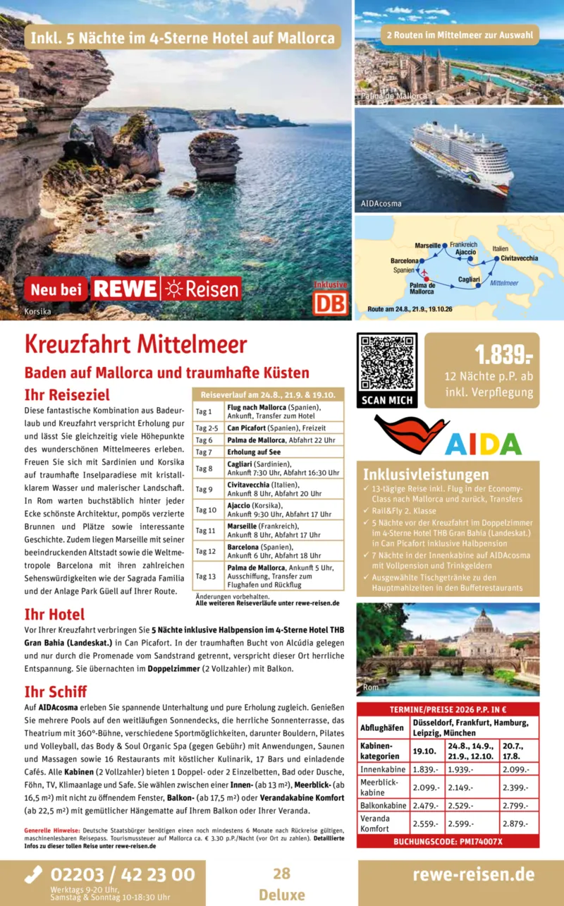REWE Reisen Prospekt vom 01.02.2026, Seite 28