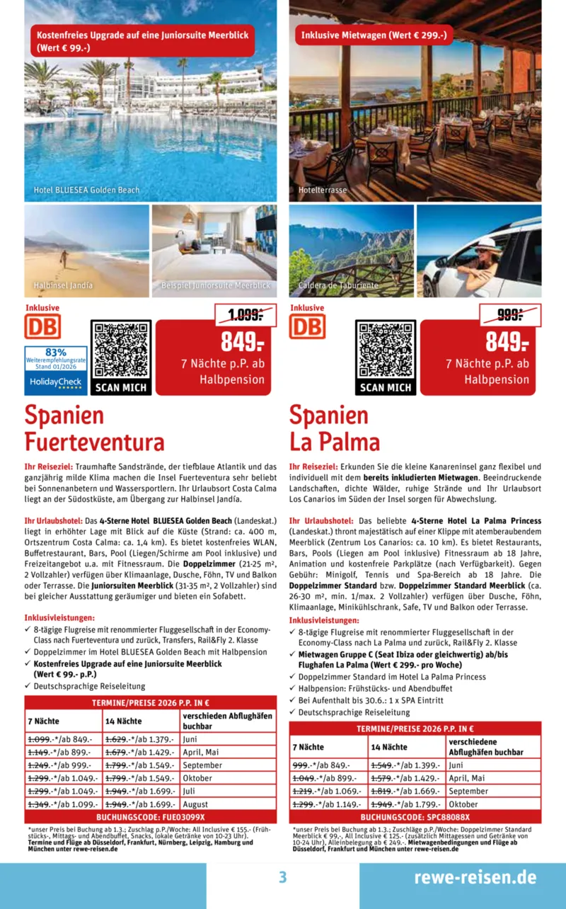 REWE Reisen Prospekt vom 01.02.2026, Seite 3