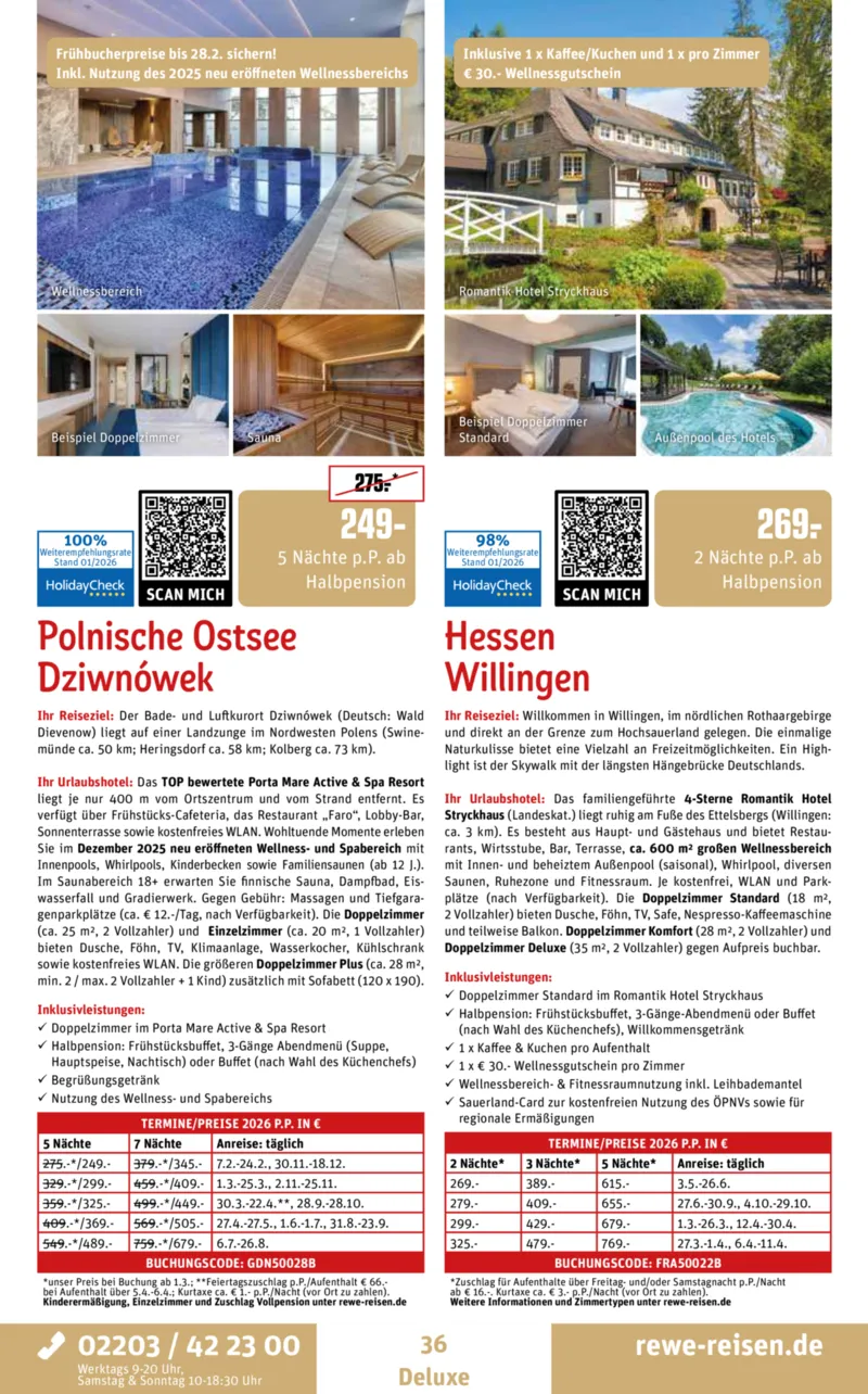 REWE Reisen Prospekt vom 01.02.2026, Seite 36