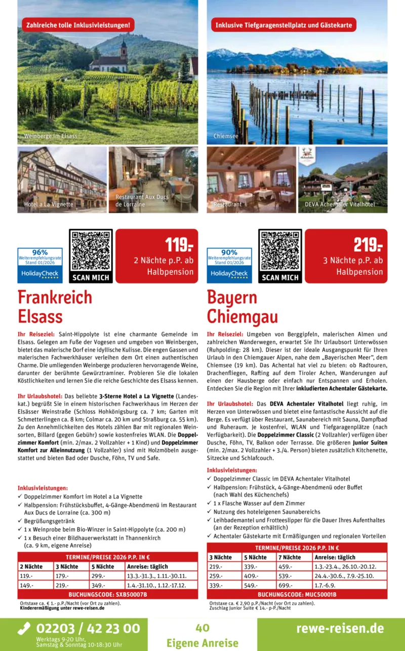 REWE Reisen Prospekt vom 01.02.2026, Seite 40
