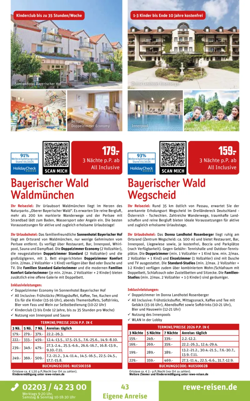 REWE Reisen Prospekt vom 01.02.2026, Seite 43