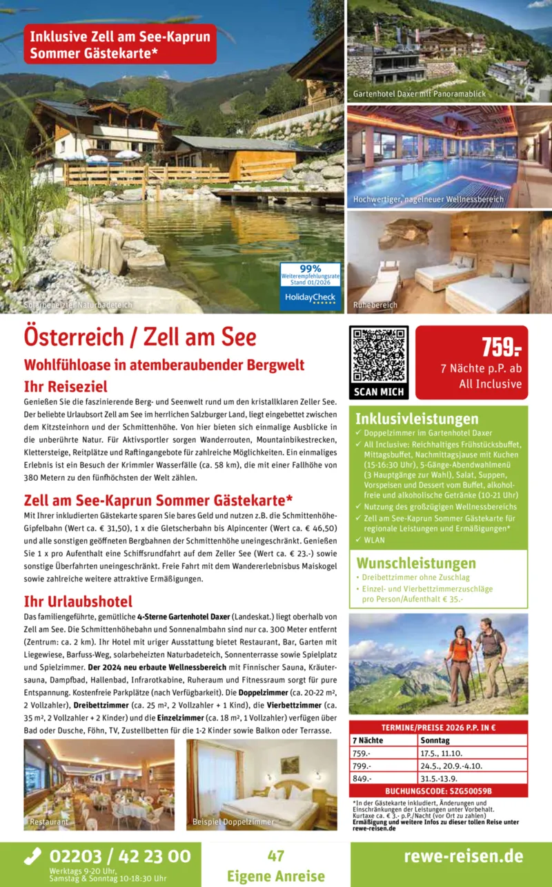 REWE Reisen Prospekt vom 01.02.2026, Seite 47