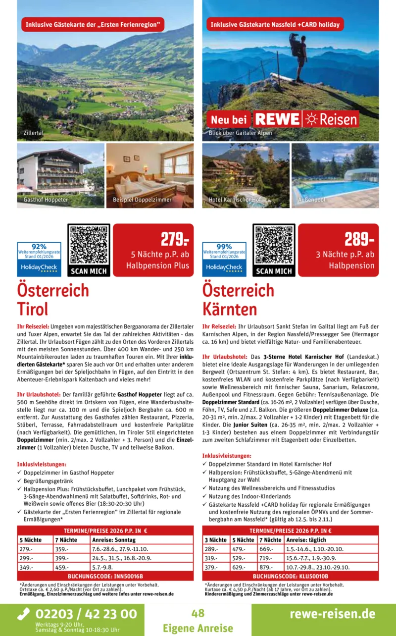 REWE Reisen Prospekt vom 01.02.2026, Seite 48