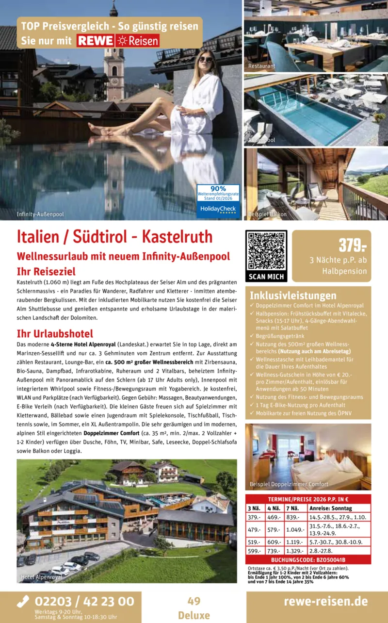 REWE Reisen Prospekt vom 01.02.2026, Seite 49