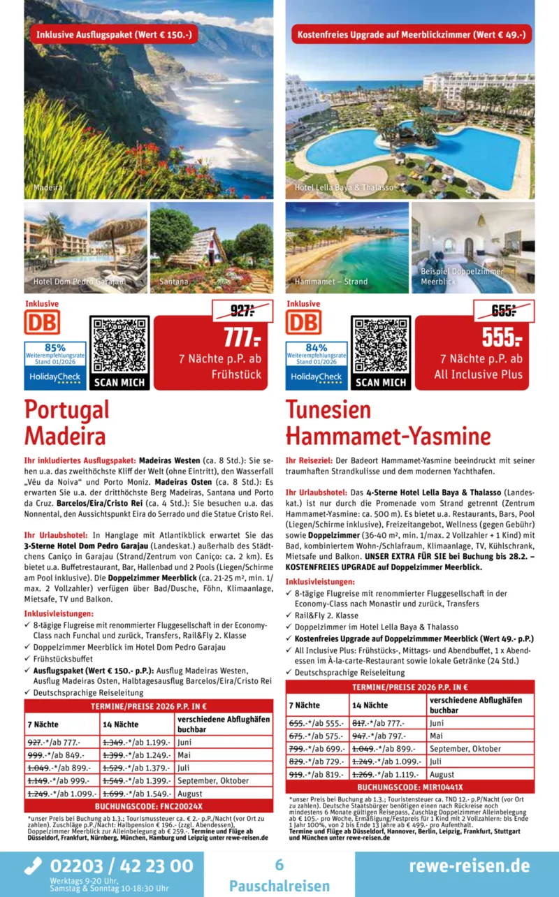 REWE Reisen Prospekt vom 01.02.2026, Seite 6