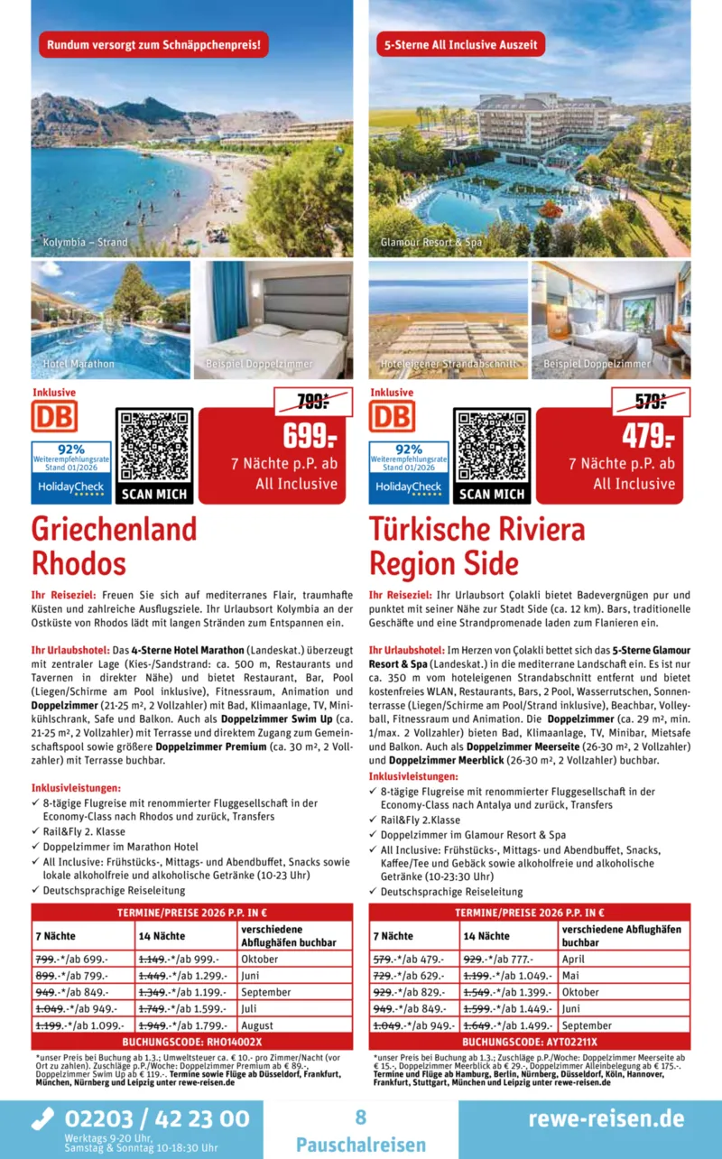 REWE Reisen Prospekt vom 01.02.2026, Seite 8