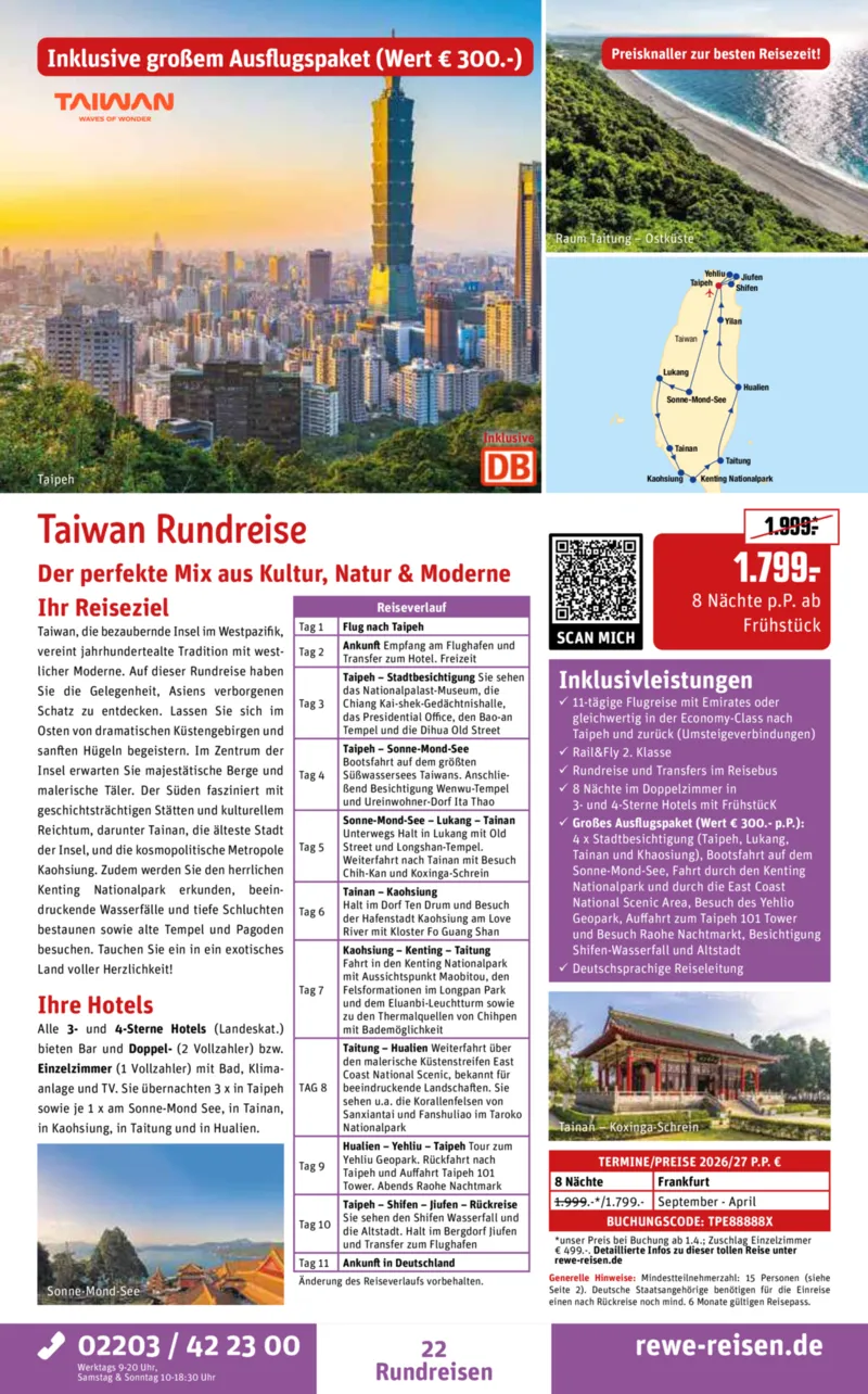 REWE Reisen Prospekt vom 27.02.2026, Seite 22