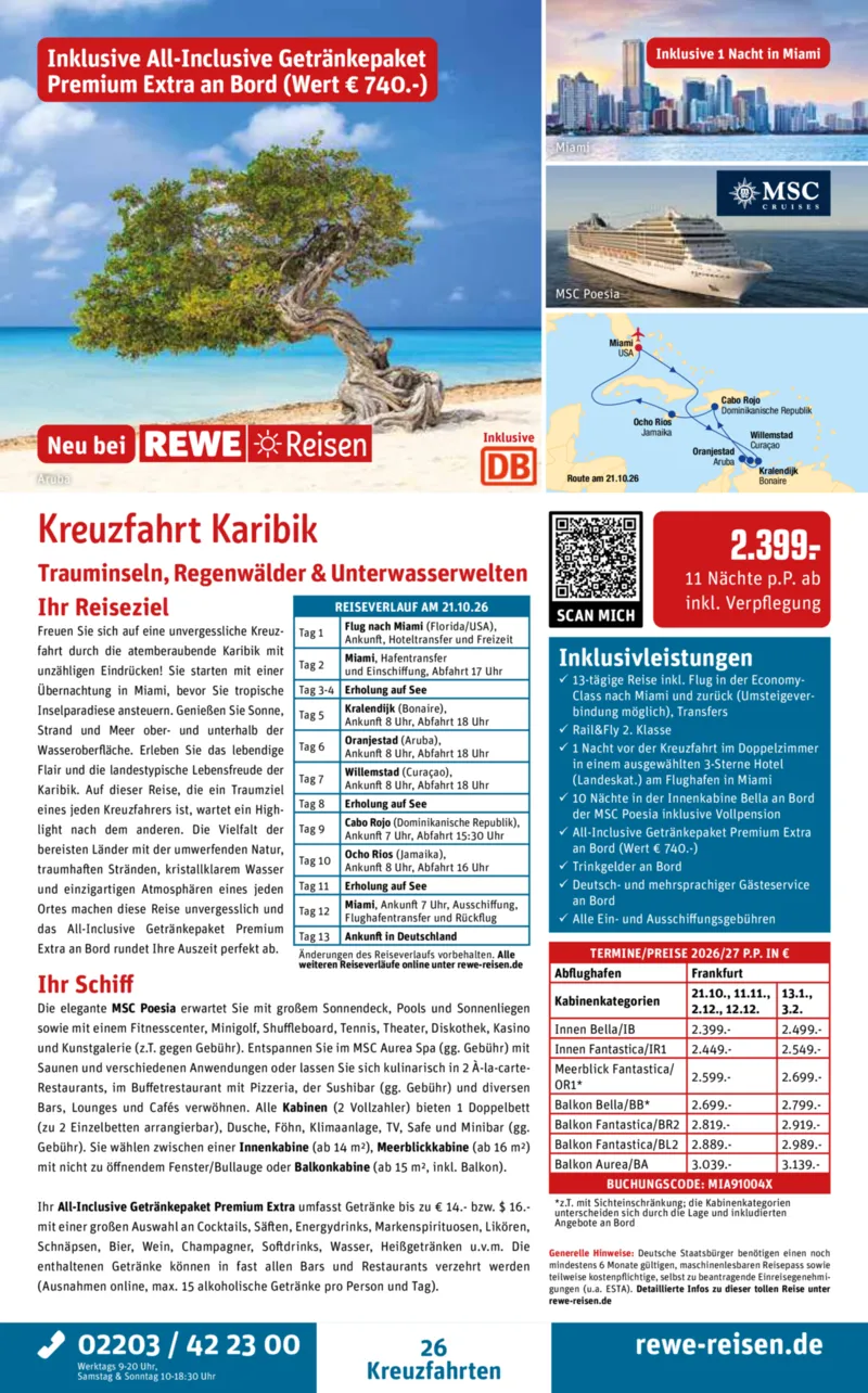 REWE Reisen Prospekt vom 27.02.2026, Seite 26