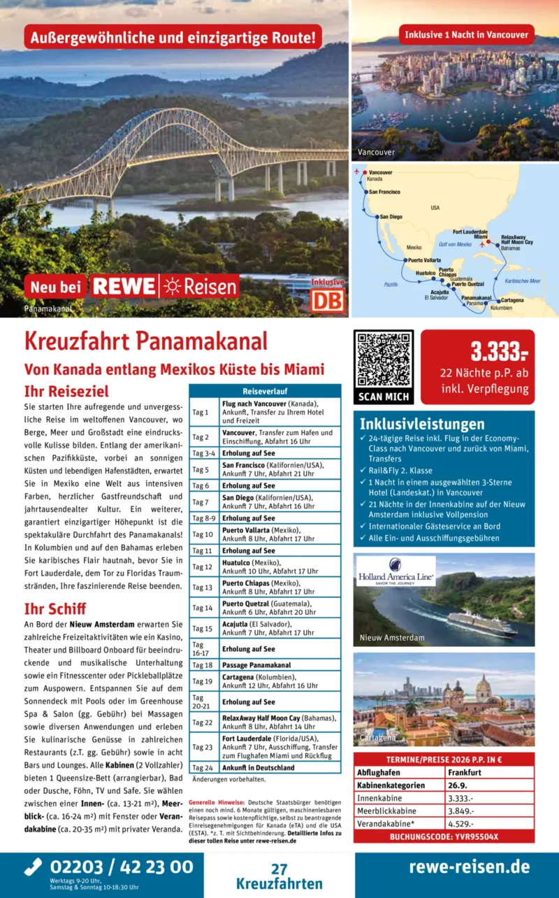REWE Reisen Prospekt vom 27.02.2026, Seite 27