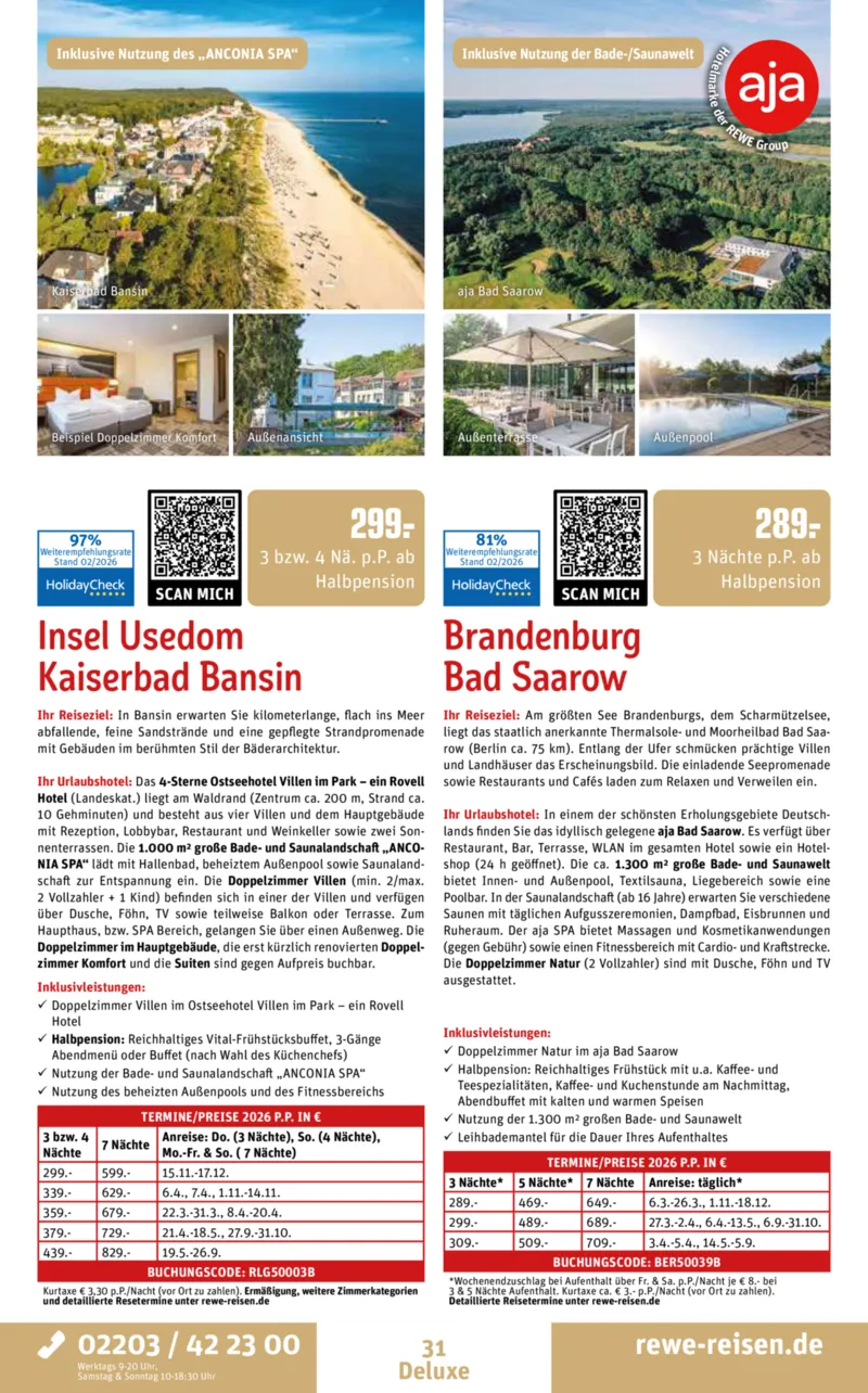 REWE Reisen Prospekt vom 27.02.2026, Seite 31