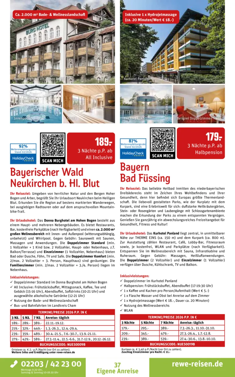 REWE Reisen Prospekt vom 27.02.2026, Seite 37