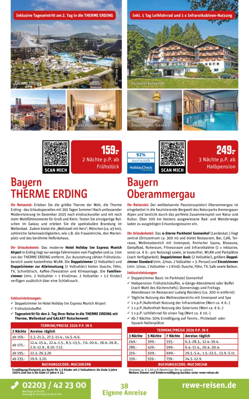 REWE Reisen Prospekt vom 27.02.2026, Seite 38