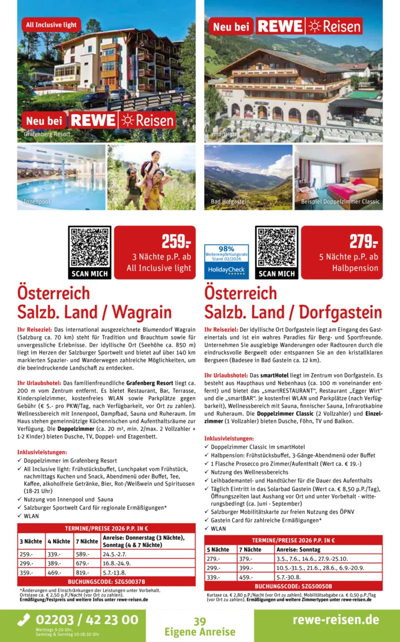 REWE Reisen Prospekt vom 27.02.2026, Seite 39