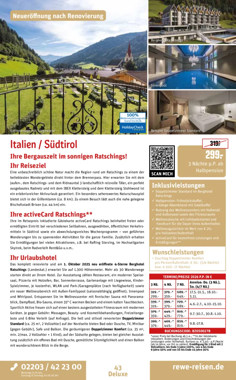 REWE Reisen Prospekt vom 27.02.2026, Seite 43