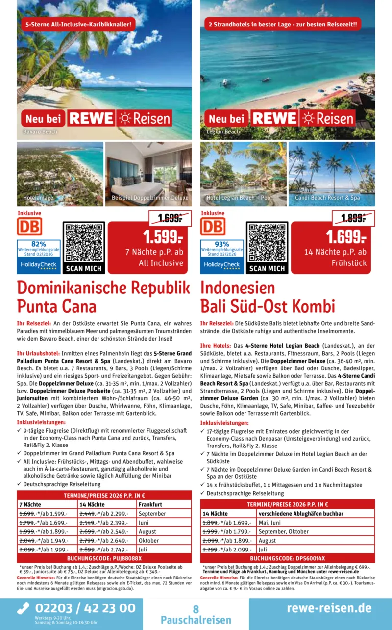REWE Reisen Prospekt vom 27.02.2026, Seite 8