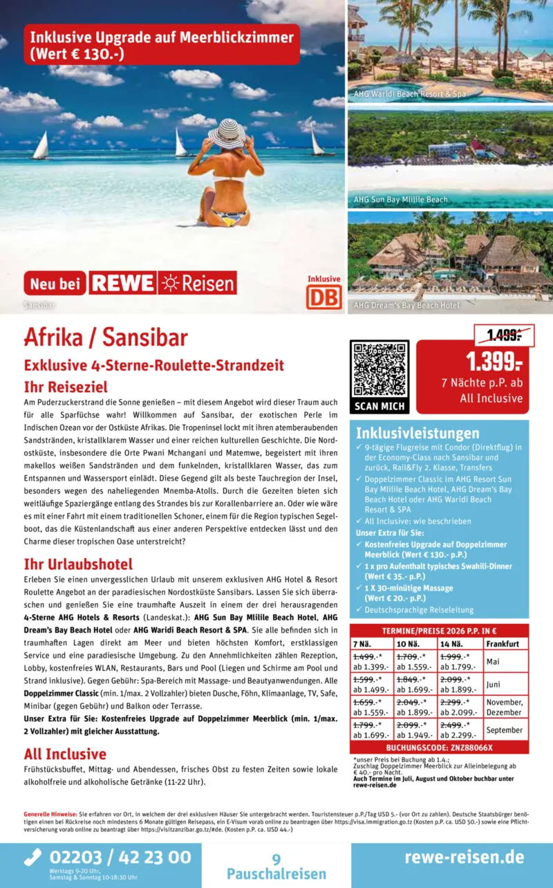 REWE Reisen Prospekt vom 27.02.2026, Seite 9