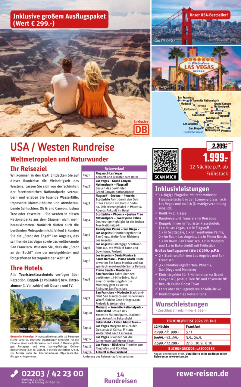 REWE Reisen Prospekt vom 30.03.2026, Seite 14