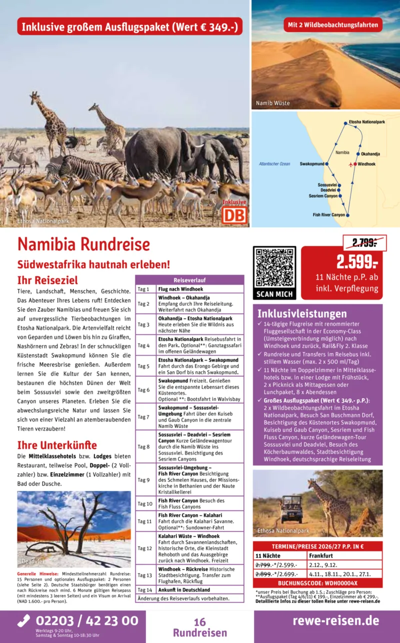 REWE Reisen Prospekt vom 30.03.2026, Seite 16