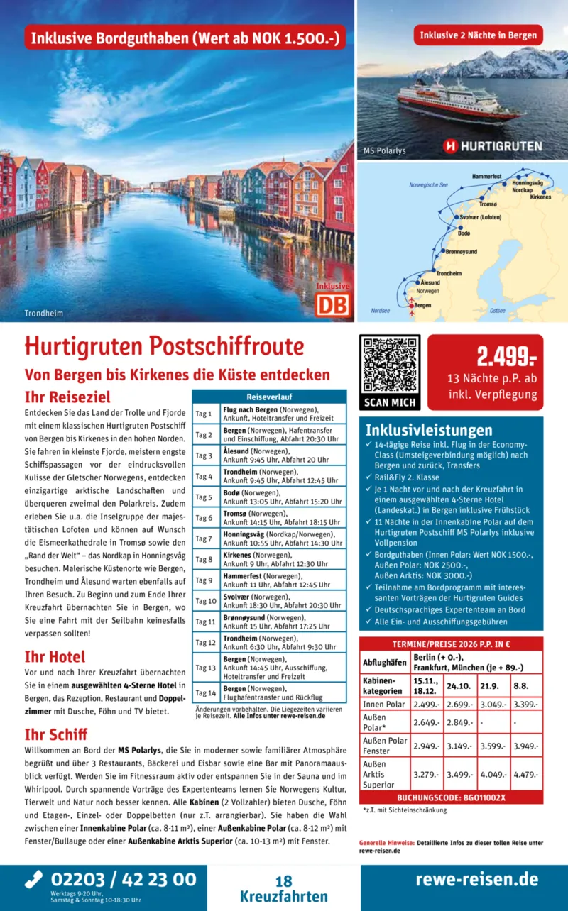 REWE Reisen Prospekt vom 30.03.2026, Seite 18