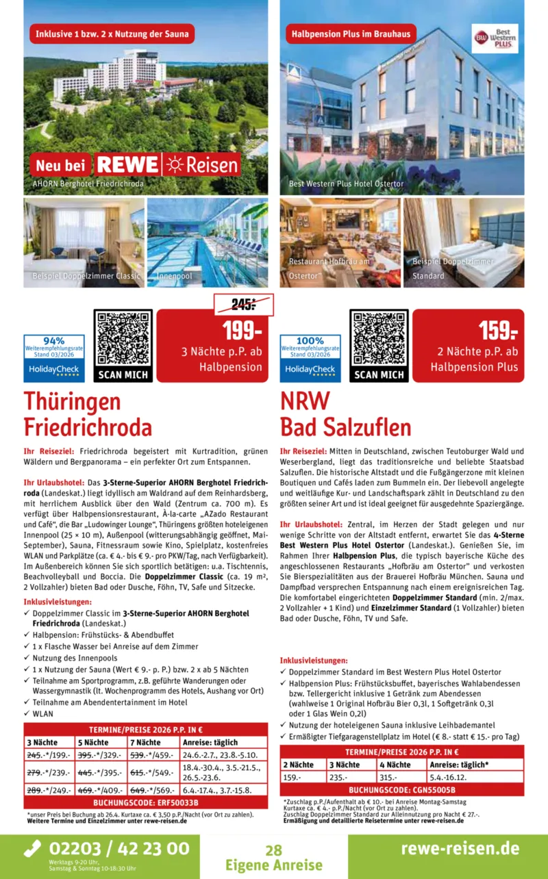 REWE Reisen Prospekt vom 30.03.2026, Seite 28