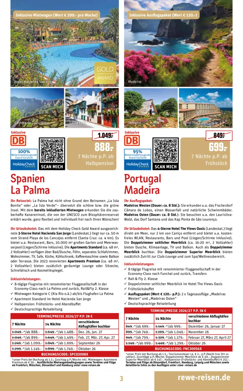 REWE Reisen Prospekt vom 30.03.2026, Seite 3