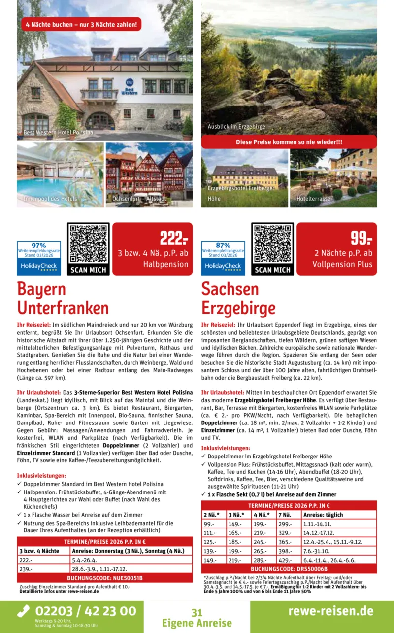 REWE Reisen Prospekt vom 30.03.2026, Seite 31