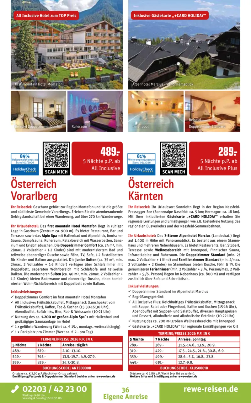 REWE Reisen Prospekt vom 30.03.2026, Seite 36