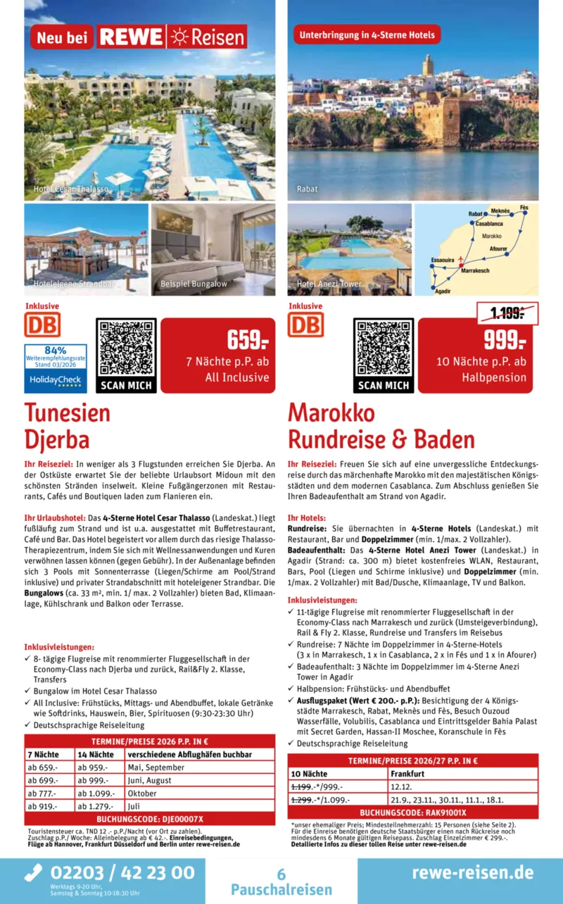 REWE Reisen Prospekt vom 30.03.2026, Seite 6