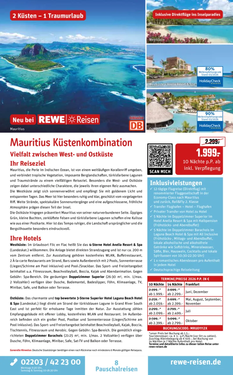 REWE Reisen Prospekt vom 30.03.2026, Seite 8