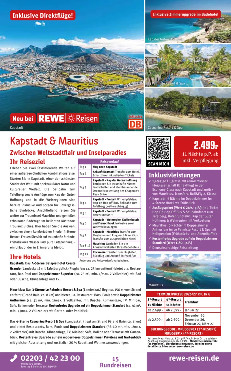 REWE Reisen Prospekt vom 27.04.2026, Seite 15