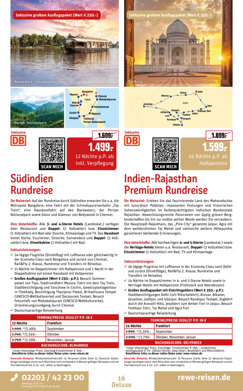 REWE Reisen Prospekt vom 27.04.2026, Seite 16