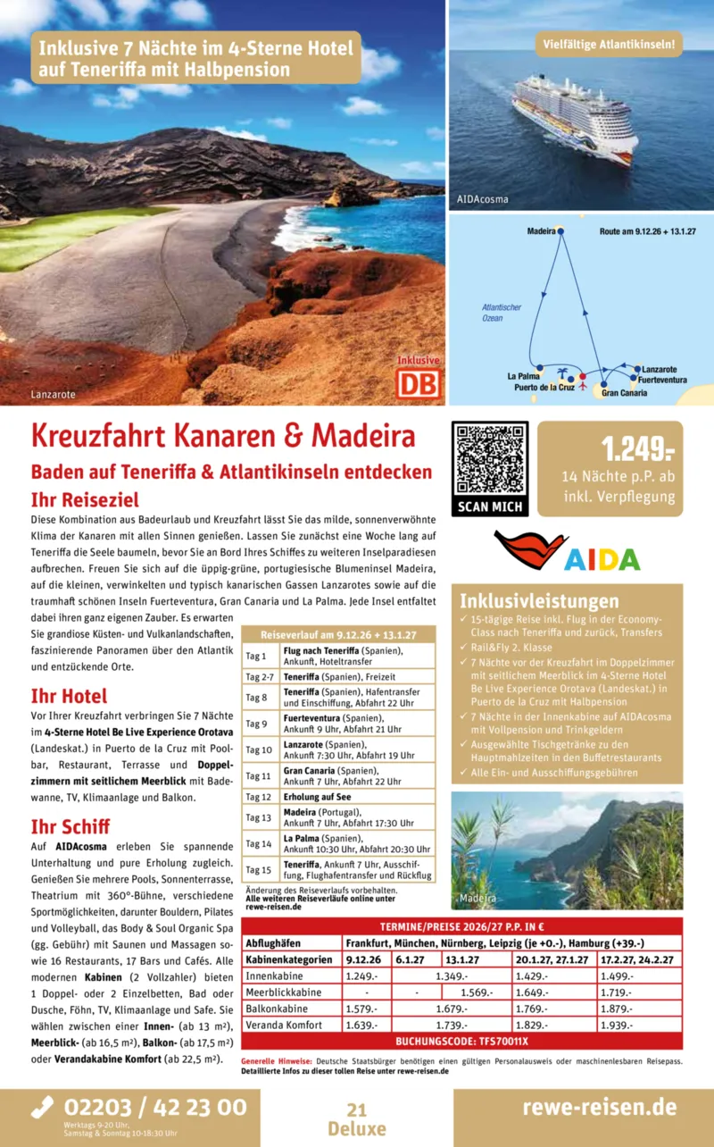 REWE Reisen Prospekt vom 27.04.2026, Seite 21