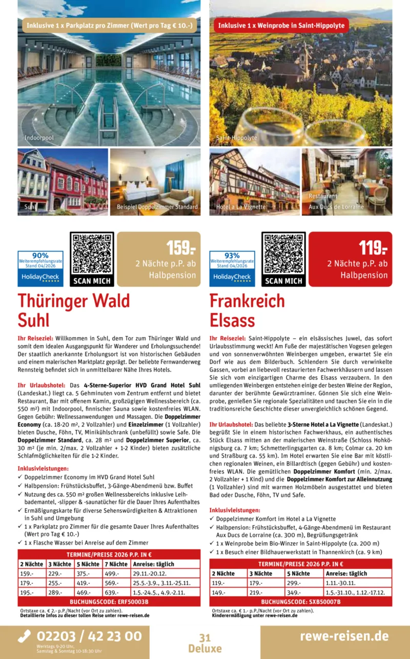 REWE Reisen Prospekt vom 27.04.2026, Seite 31