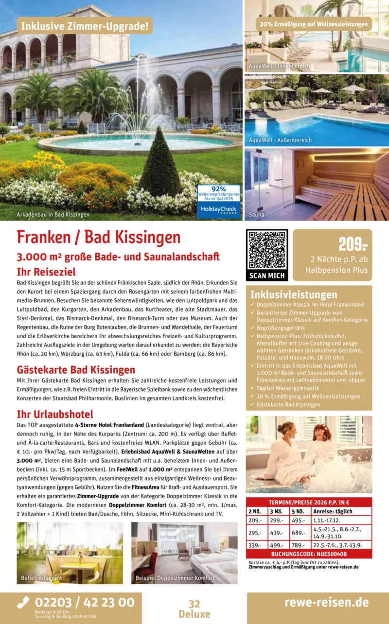 REWE Reisen Prospekt vom 27.04.2026, Seite 32