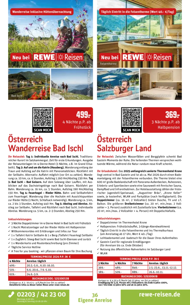 REWE Reisen Prospekt vom 27.04.2026, Seite 36