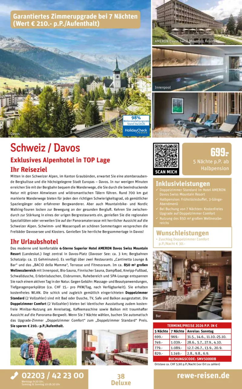 REWE Reisen Prospekt vom 27.04.2026, Seite 38