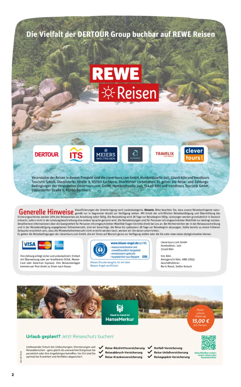 REWE Reisen Prospekt vom 30.05.2026, Seite 2