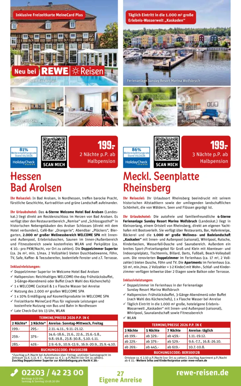 REWE Reisen Prospekt vom 30.05.2026, Seite 27